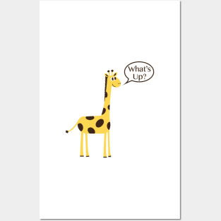 What&#39;s Up Giraffe Posters and Art